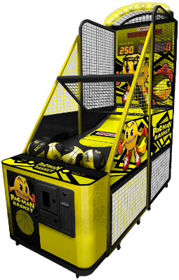 The Namco Pac-Man basketball machine.
