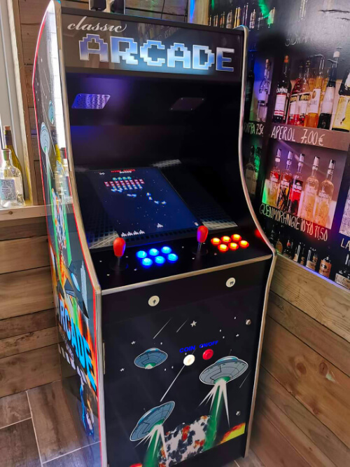 A Cosmic 80s Plus multiplay arcade machine.