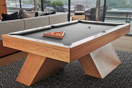 The Houdini luxury slate bed pool table.