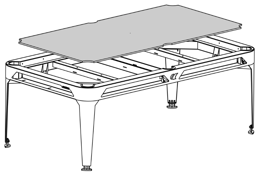 The Hyphen outdoor pool table.
