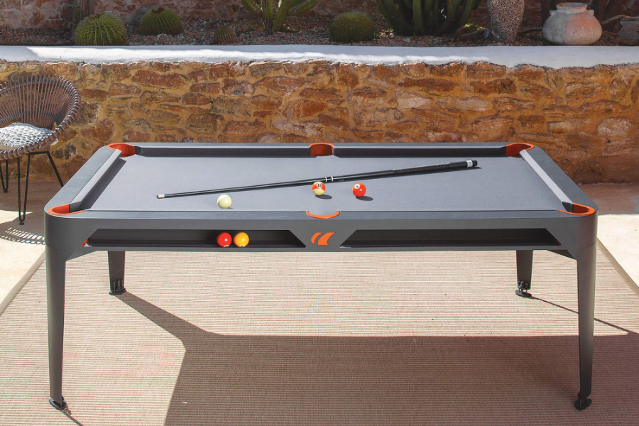 The Hyphen outdoor pool table.
