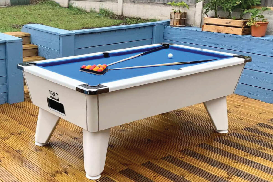 The Outback outdoor pool table.