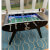 Strikeworth Aurora LED Football Table in Black Finish.