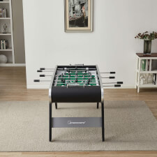 Strikeworth Aurora LED Football Table in Black Finish.