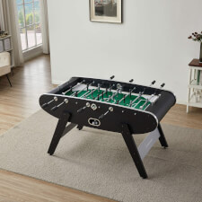 Strikeworth Aurora LED Football Table in Black Finish.