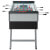The FAS San Siro table In Grey Black Front View
