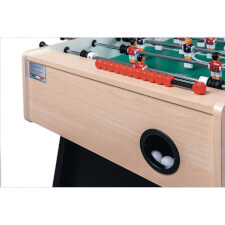 The ball return port on the F-20 football table