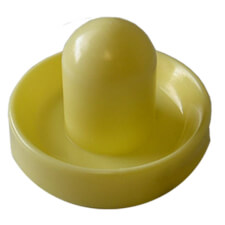 Cream air hockey pusher