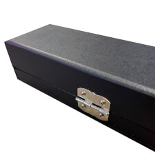 The Attache style hard case for two piece cue.
