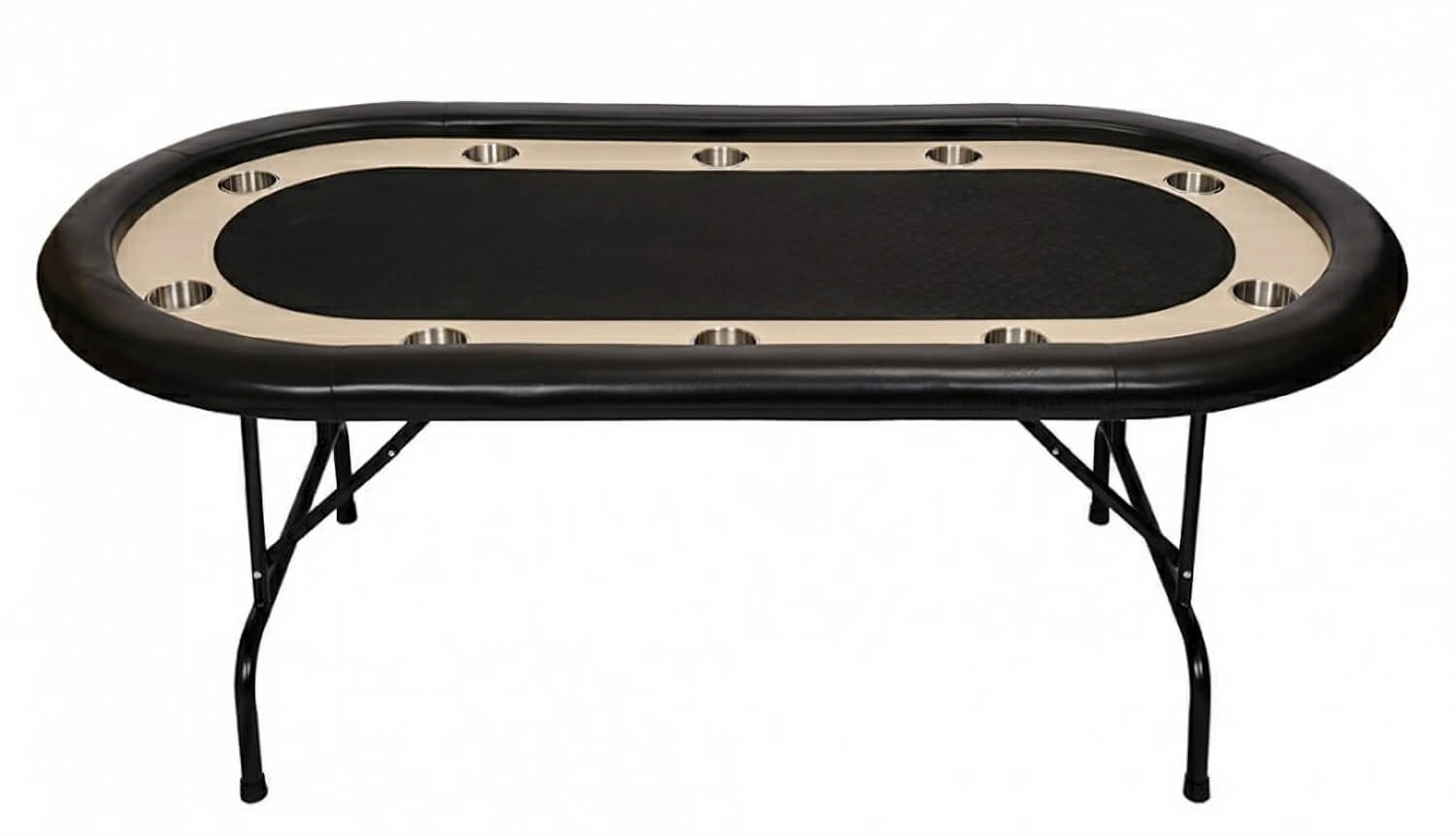 Premium Tournament Poker Table Black (FLTABLEB/W) Liberty Games