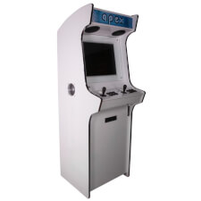 Apex white cabinet and black controls