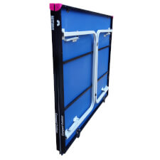 The Butterfly Compact 10 Wheelaway Table Tennis Table with a Blue Finish
