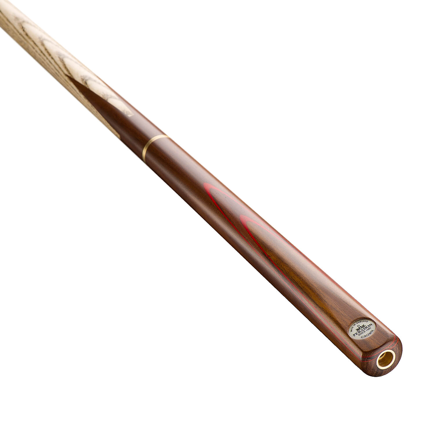 Peradon Crown Stecca Da Biliardo 3/4 – Frassino Americano E Palissandro – Peso Massimo 17.5-19oz – Fatto A Mano UK