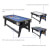 The 6ft multi games pool table features.