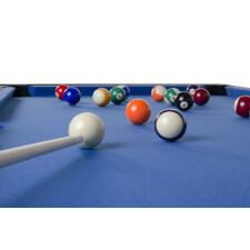 Pool balls on the 6ft Multi Game pool table
