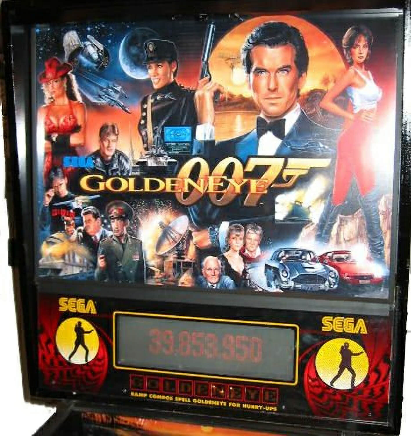 Golden Eye 007 James Bond Pinball FLYER Original 1995 NOS Nice! 