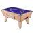 oak finish with a blue cloth