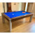 The Fusion pool dining table in Walnut.