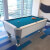 An Atlantic pool table in white.