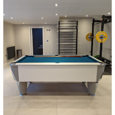 Atlantic Slate Bed Pool Table in White Gloss