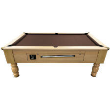 The Richmond Pool Table by Optima, In a Light Oak Finish with a Taupe Cloth Colour