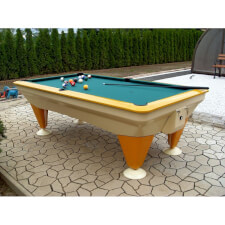 The Tempo Garden pool table.