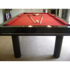 Longoni Elegant Black Gloss with Red Cloth