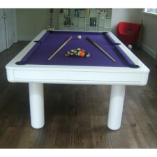 Longoni Elegant - White High Gloss with Purple Cloth