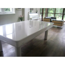 Elegant White High Gloss Pool Table