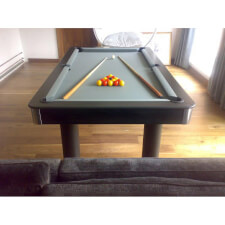 Red Devil Diner with custom Grey cloth