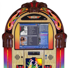 Rock-Ola Music Center Peacock Top of The Jukebox