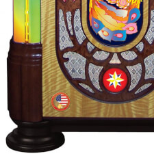 Rock-Ola Music Center Peacock Jukebox Foot.