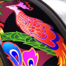 Rock-Ola Music Center Peacock Design