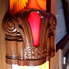 Rock-Ola Harley Davidson Jukebox Wood Shoulder.