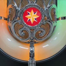Rock-Ola BubblerBlack Jukebox Chrome Frame