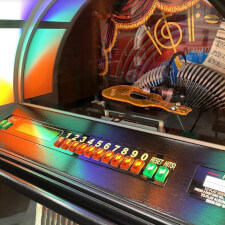 Rock-Ola Bubbler Black Jukebox CD Flip System.
