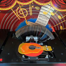 Rock-Ola Bubbler Black Jukebox CD Flip Close Up.