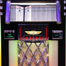 Rock-Ola Bubbler Black Jukebox CD Selector.