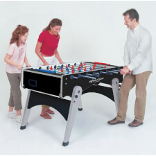 Family playing on Garlando Foldy
