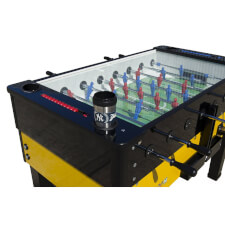 The cup holder of the Stadium Line VS football table.