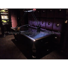 Black Track Air Hockey Table