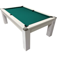 The Fusion Outdoor in White with Teal cloth.