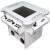 The Synergy multi game arcade in white.