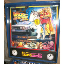 Back To The Future Pinball Backglass