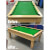A re-cloth before and after on a slate bed pool table, by Liberty Games