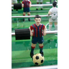 A player figure on the Linares Home football table