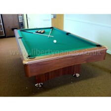 Brown Finish and Green Cloth