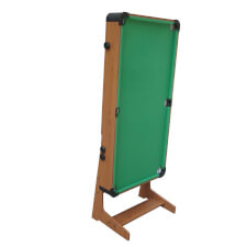 The Eton pool table in folded position