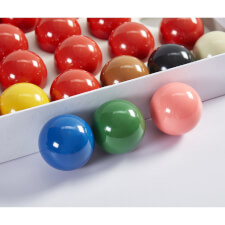 The Strikeworth snooker ball set.