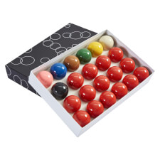 The Strikeworth snooker ball set.